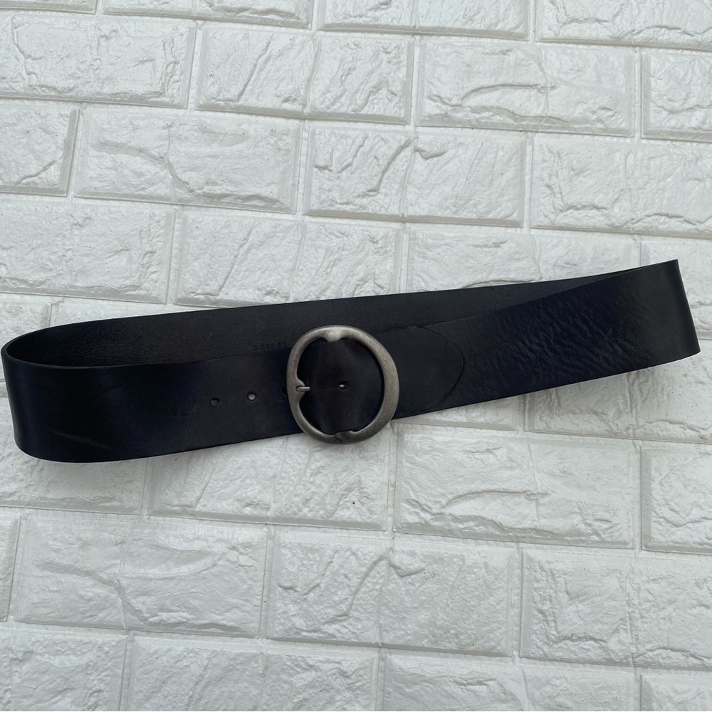 Fossil dark brown Leather Wide Belt L